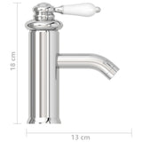 Bathroom Basin Faucet Chromed Finish 130x180 mm 149070