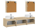 Bathroom Cabinet Set 5 pcs Sonoma Oak Engineered Wood 3406441