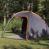 Cabin Tent with Roof Grey and Orange 370 x 230 x 185 cm Taffeta 42000992