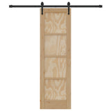Sliding Door ORKDAL Natural and Black 61 x 198.5 cm 3445557