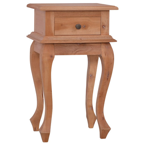 ZNTS Bedside Table 35x30x60 cm Solid Mahogany Wood 288818