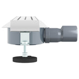 Shower Drain Line Design with 360&deg Siphon Silver 50 cm 42015979