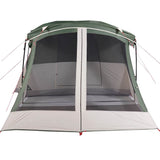 Camping Tent with Porch 4-Person Green Waterproof 94536