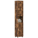 Bathroom Cabinet Set TULUM Smoked Oak 37 x 31.5 x 203 cm 880356