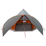 Teepee Tent 5-Person Grey and Orange 415 x 415 x 247 cm 42004013