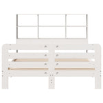 Bed Frame without Mattress White 120x190 cm Small Double Solid Wood Pine 3309945