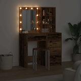 Dressing Table 2 pcs Brown 50 x 41 x 135 cm Engineered Wood 3334207