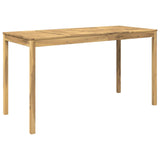 Garden Bar Table White 196 x 80.5 x 105 cm Solid Acacia Wood 901727