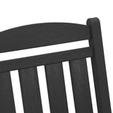 Garden Rocking Chair Black 92 x 70 x 108cm HDPE 42006615