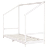 Kids Bed Frame White 2x cm Solid Wood Pine 3200587