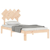 Bed Frame without Mattress Single Solid Wood Pine 3193691
