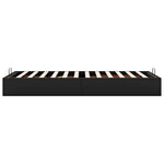 Ottoman Bed Frame without Mattress Black Single Faux Leather 3310827