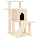 Cat Tree with Sisal Scratching Posts Cream 97 cm 172097