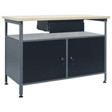 Workbench Black 120x60x85 cm Steel 145345