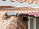 Retractable Awning Red and white 500 x 350 cm Fabric 3331498