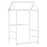 Day Bed with Roof without Mattress White 80x200 cm Solid Wood 3282291