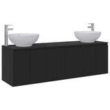 Bathroom Cabinet Set 3 pcs Black 49.5 x 44.5 x 65 cm 3405688