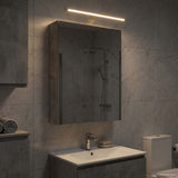 Bathroom Mirror Cabinet Concrete Grey 40 x 10.5 x 60.5 cm 889034