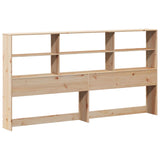 ZNTS Bookcase Bed without Mattress 180x200 cm Super King Solid Wood Pine 3322139
