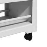 Kitchen Trolley BODO White and Brown 67.5x45x80 cm 4016879