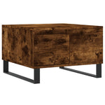 ZNTS Coffee Table Smoked Oak 55x55x36.5 cm Engineered Wood 830769