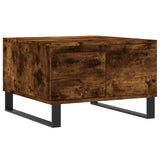 ZNTS Coffee Table Smoked Oak 55x55x36.5 cm Engineered Wood 830769