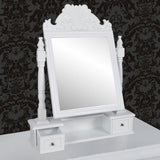 Vanity Makeup Table with Rectangular Swing Mirror MDF 60628