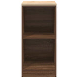 Garage Storage Cabinet Brown Oak 40x51x85 cm Solid Wood Pine 860541