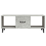 Coffee Table Concrete Grey 102x50x40 cm Engineered Wood 812703