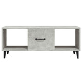 Coffee Table Concrete Grey 102x50x40 cm Engineered Wood 812703