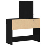 Dressing Table Black Oak 100 x 40 x 130 cm Engineered Wood 868842