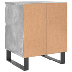 ZNTS Bedside Cabinet Concrete Grey 40x35x50 cm Engineered Wood 830692