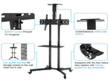 TSY 1600 32-70" TV Mobile Cart Weight Bearing 60kg Maximum VESA 400*600 Up and Down Adjustable 05409834