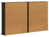 CD Cabinet 2 pcs Black Oak 60 x 17 x 92 cm Engineered Wood 8012733