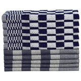 ZNTS 20 Piece Towel Set Blue and White Cotton 136289