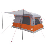 Family Tent Grey and Orange 320 x 210 x 180 cm Polyester 42028491