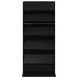 Magazine Rack Black Oak 70 x 41 x 156 cm Engineered Wood 899520