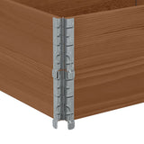 Pallet Collars 2 pcs Brown 150x50 cm Solid Wood Pine 4010300