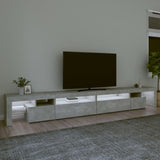 TV Cabinet with LED Lights Concrete Grey 290x36.5x40 cm 3152805