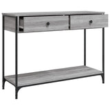 Console Table Grey Sonoma 100x34.5x75 cm Engineered Wood 834173