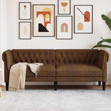Sofa Brown 201.5 x 74.5 x 74.5 cm Polyester 42013012