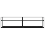 TV Cabinet White Marble 160x40x40.5 cm Tempered Glass 331720