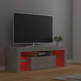 TV Cabinet with LED Lights Concrete Grey 120x35x40 cm 804350