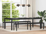 Bench Black Oak 160 x 35 x 45 cm Engineered Wood 892602