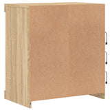Sideboard with LED Lights Sonoma Oak 60.5x37x67 cm 836695