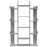 Book Cabinet Grey Sonoma 86x25.5x140 cm Engineered Wood 816003