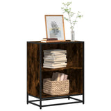 Book Cabinet Smoked Oak 60x35x76 cm Engineered Wood 849101