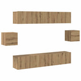 TV Cabinet Set Wall-mounted 6 pcs Artisan old 80 x 30 x 30 cm 3393446