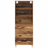 Highboard Old Wood 69.5 x 32.5 x 180 cm Engineered Wood 3415807