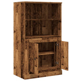 Highboard Old Wood 60x35.5x103.5 cm Engineered Wood 857147